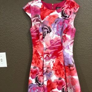 Vince Camuto floral flare dress